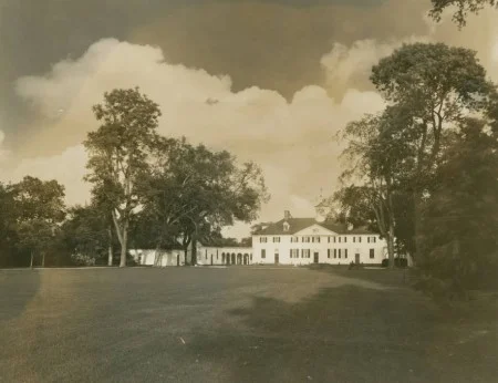 1930s photograph of the west front of the mansion (MVLA)