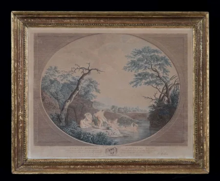 Nymphs Bathing, 1773, Francesco Bartolozzi and Victor Marie Picot after Giovanni Battista Cipriani and John James Barralet. Courtesy of the Mary Washington House, a property of Washington Heritage Museums (1977.627.1)
