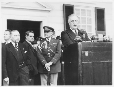 President Roosevelt on April 14, 1939, as part of the celebration of the sesquicentennial of the U.S. Constitution