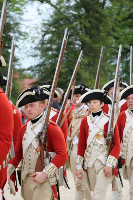 British Regular Troops with Flinklock Muskets 