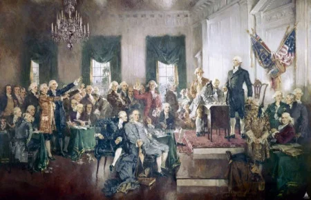Signing of the United States Constitution, Howard Chandler Christy, 1940, Architect of the Capitol