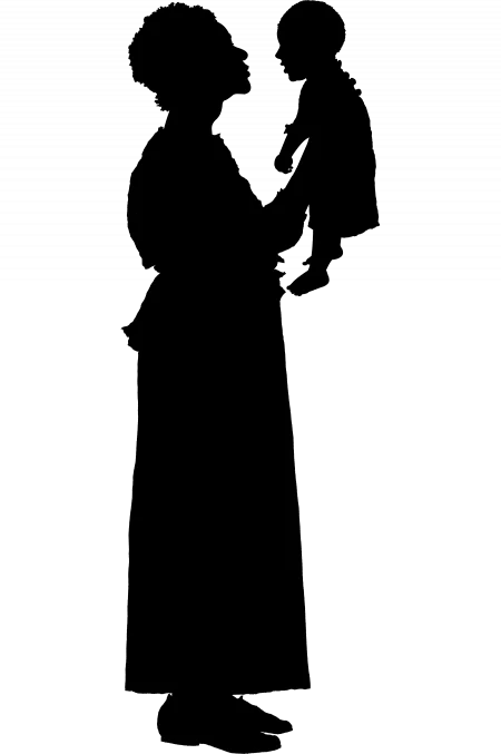 Female field workers like Kate wore coarse linen shifts—long, loose-fitting shirts—tucked into a skirt. Kate also worked as  a midwife. As George Washington’s property, Kate and her living children—Molly, Virgin, and Kate—became free in 1801 through the provision in his will. 