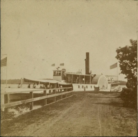 Steamer Arrow at Mount Vernon Landing. Alexander Gardner, ca. 1865-1875, MVLA.