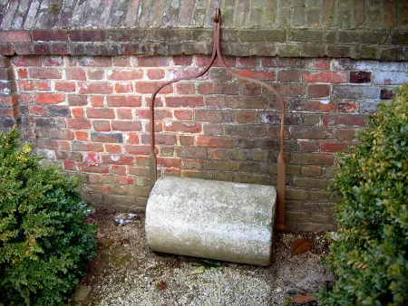 Stone roller used on gravel pathways (MVLA)