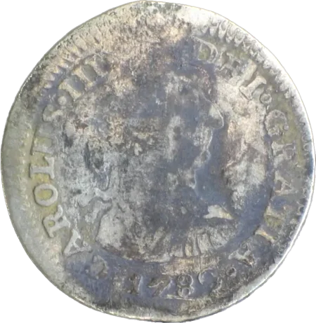 View of the 1780s Spanish half real coin uncovered at the Porter’s Lodge site. (MVLA)