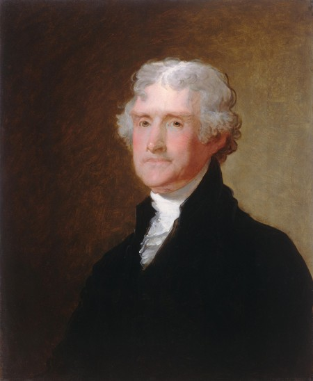 "Thomas Jefferson," Gilbert Stuart, c. 1821.
