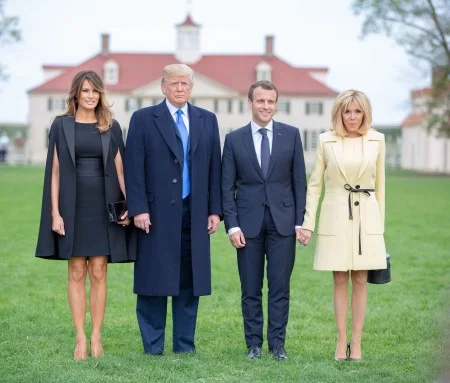 President and Mrs. Trump and President and Mrs. Macron (MVLA)
