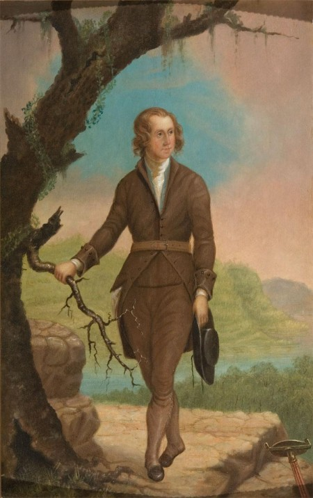 "Washington as a Young Surveyor." Oil on panel, 19th century, artist unknown. Gift of Mr. and Mrs. Daniel H. Sheppard, 2006. (MVLA)