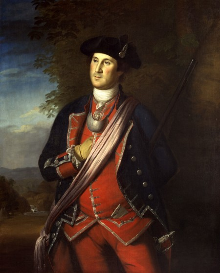U1897.1.1 George Washington as Colonel in the Virginia Regiment, Charles Willson Peale, 1772. Washington-Custis-Lee Collection, Washington and Lee University, Lexington VA
