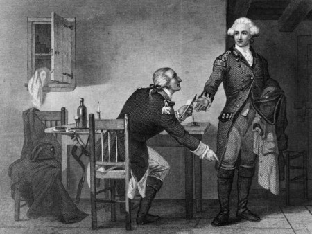 Benedict Arnold with John André (c) Bettmann / Corbis
