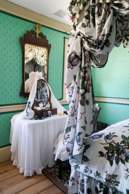 The dressing table in the Chintz Room.