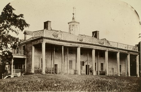 Early view of Mansion ca. 1858