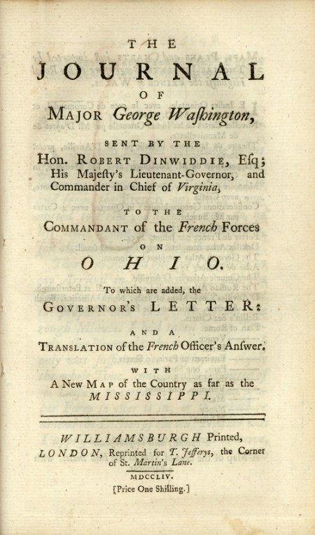 The Journal of Maj. George Washington