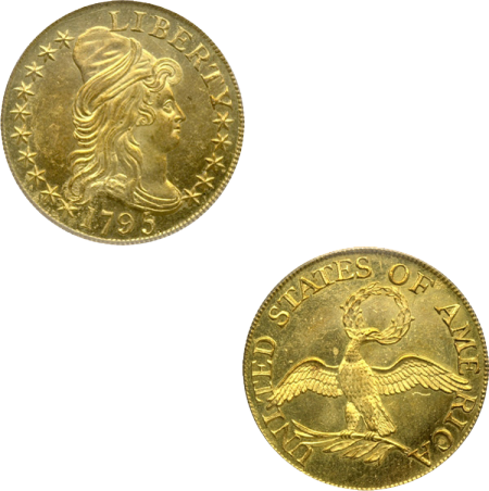 US Half-Eagle coin from 1795 (Wikimedia Commons)