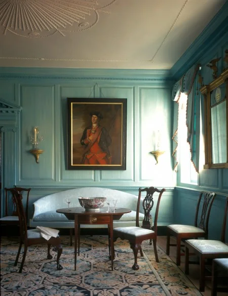 Chase chairs in the front parlor
