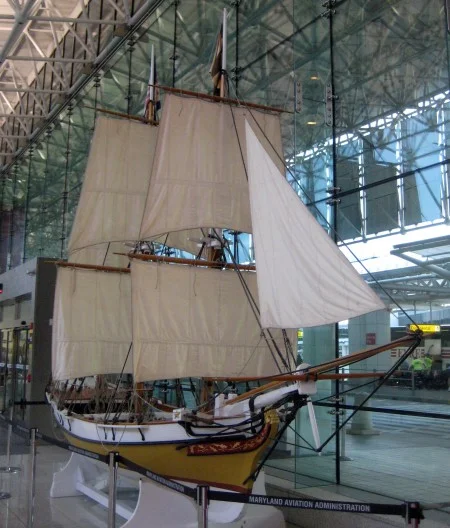 The Maryland Federalist on display at BWI Airport (Wikimedia)