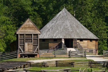 The 16-Sided Barn on the Pioneer Farm at Mount Vernon