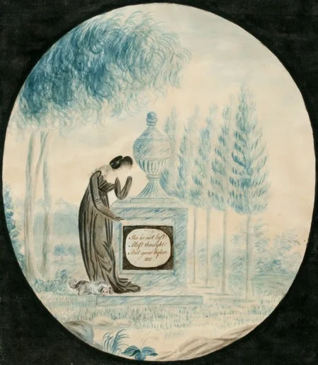 Memorial Picture by Eleanor (Nelly) Parke Custis. (Mount Vernon Ladies' Association)