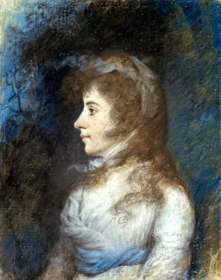 Profile portrait of Eleanor (Nelly) Parke Custis by James Sharples (Peter Leach)
