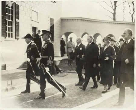 President Herbert Hoover and Mrs. Hoover commemorated Washington’s birthday, 1930 (MVLA)