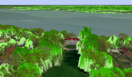 LIDAR of the Mount Vernon landscape