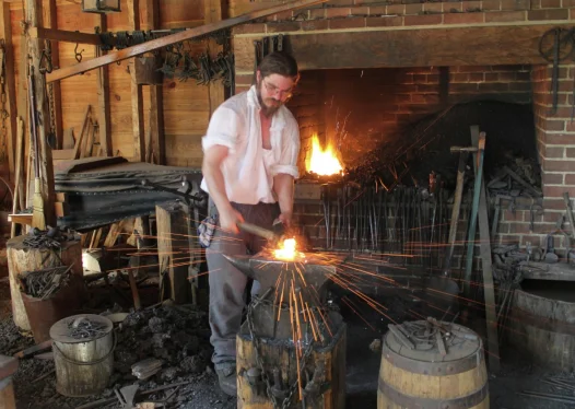 Visit the Blacksmith Shop, Spinning House & More